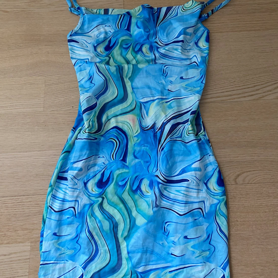 ljusblå klänning - 91