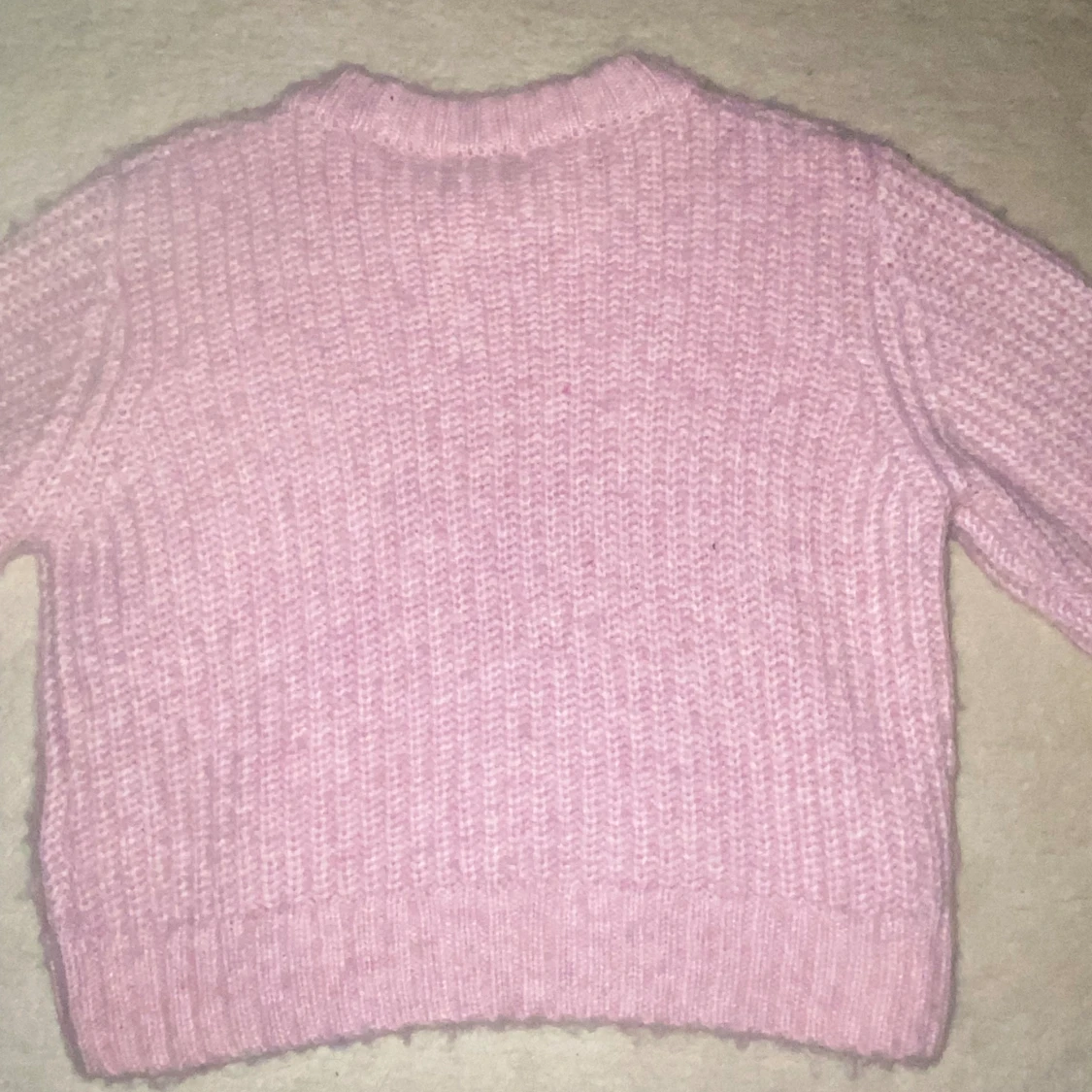 Rosa stickad tröja barn - 90