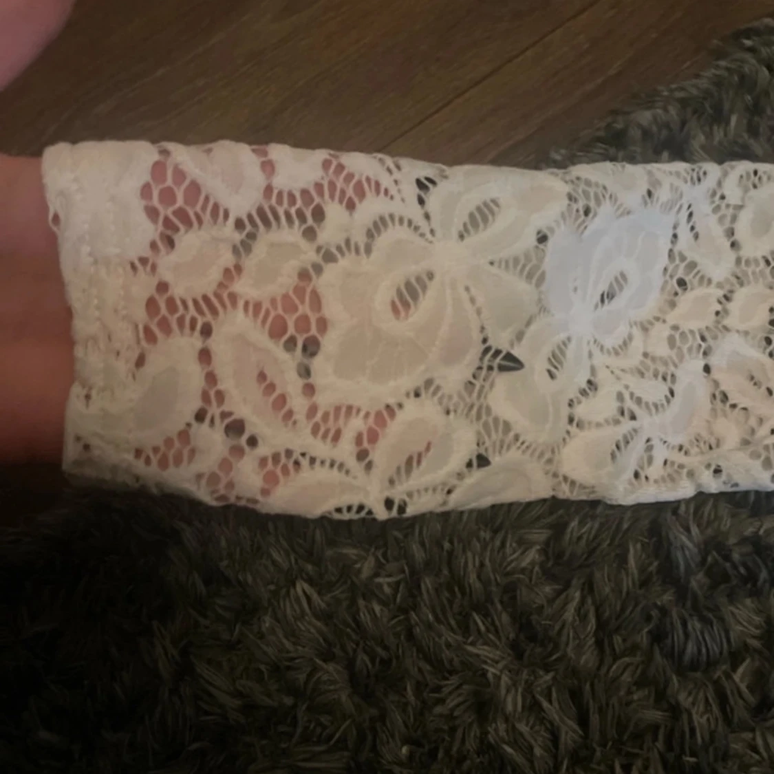 Vit spets tröja - 91