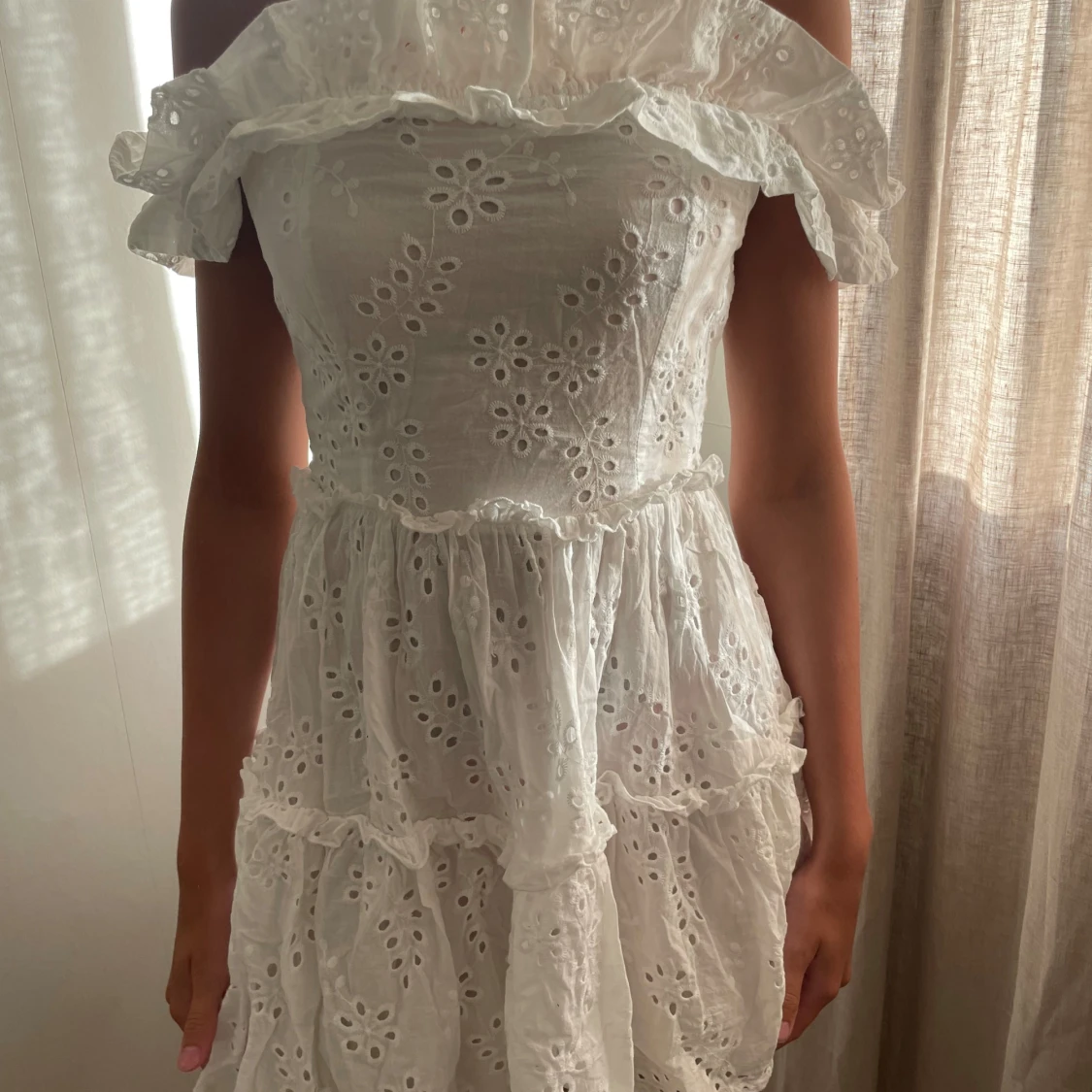 Vit sommarklänning - 90