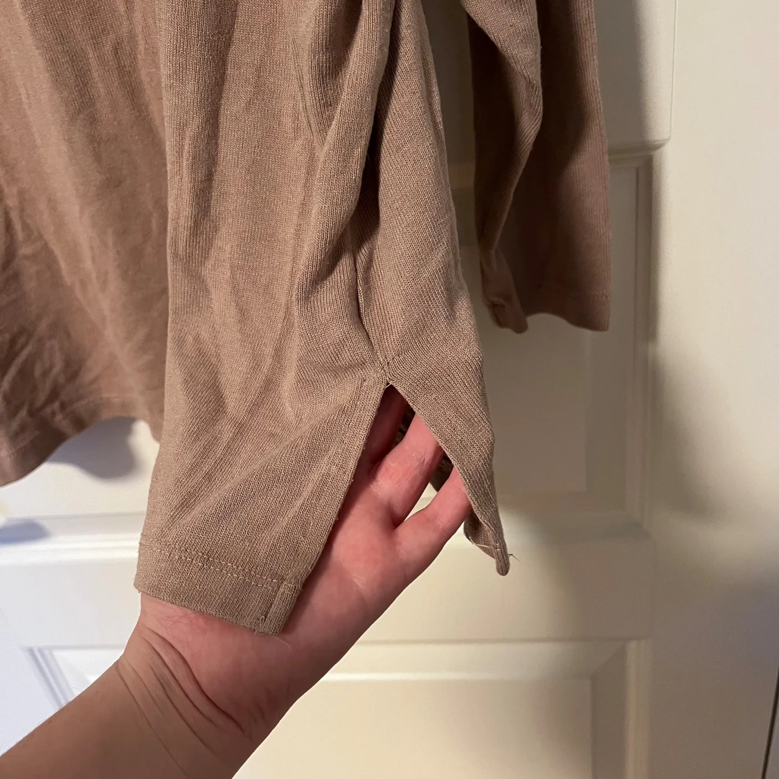 Beige tunn skjorta i bomull - 93