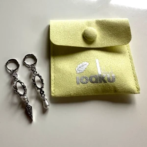 Ioaku örhängen silver Limited edition  - Säljer dessa helt oanvända örhängen i silver Från Ioaku påsk ägg som är limited edition och som inte säljs separat hos Ioaku. Säljer för att jag inte har hål i öronen. (Sista bilden inte min). Kan gå ner i pris vid snabb affär!