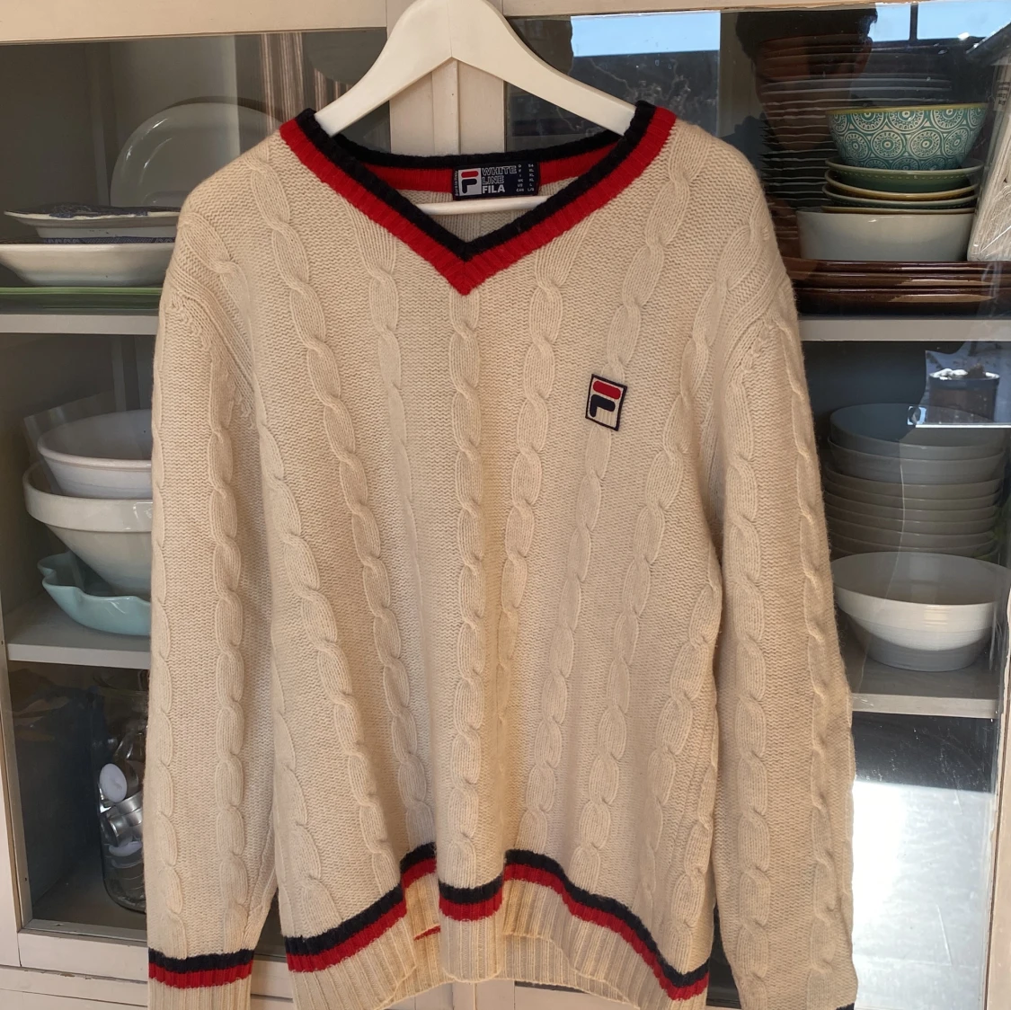 FILA stickad tröja ull