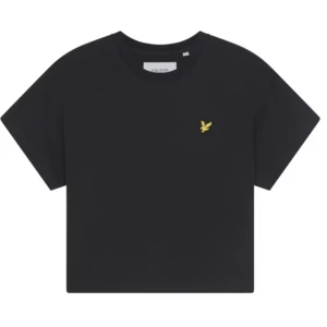 Lyle & scott t-shirt - Croppad Svart Lyle & scott t-shirt i svart. 100% organic cotton