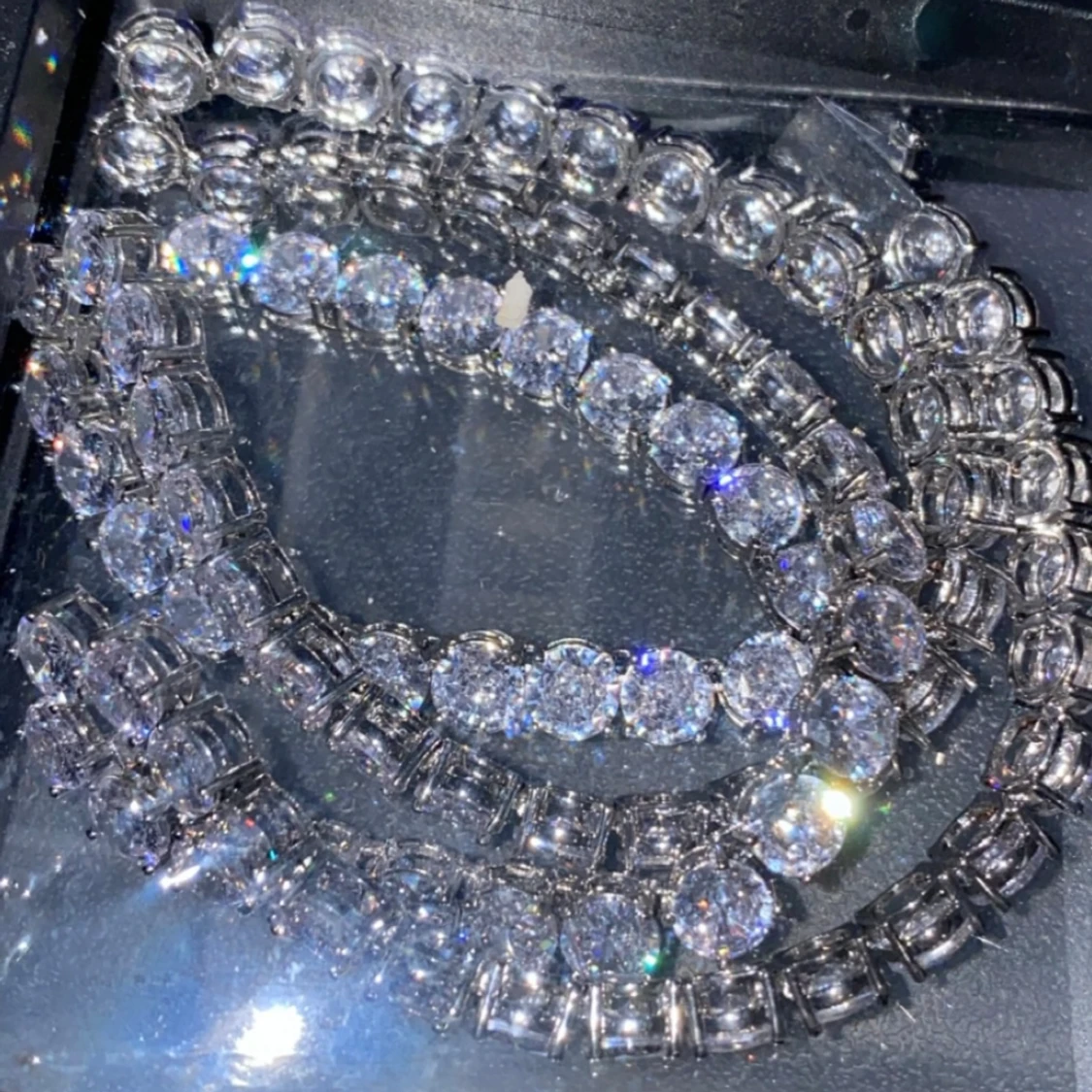 Moissanite diamanter 6mm 55cm