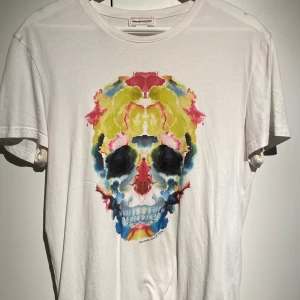 Alexander McQueen T-shirt  - Hej, säljer en oanvänd T-shirt från designer märket Alexander McQueen. Nypris va runt 3500kr. Utmärkt skick. Storlek M men passar även S. Säljer för den va för liten. Otrolig kvalite. Pris kan diskuteras. Hör av dig vid intresse! 