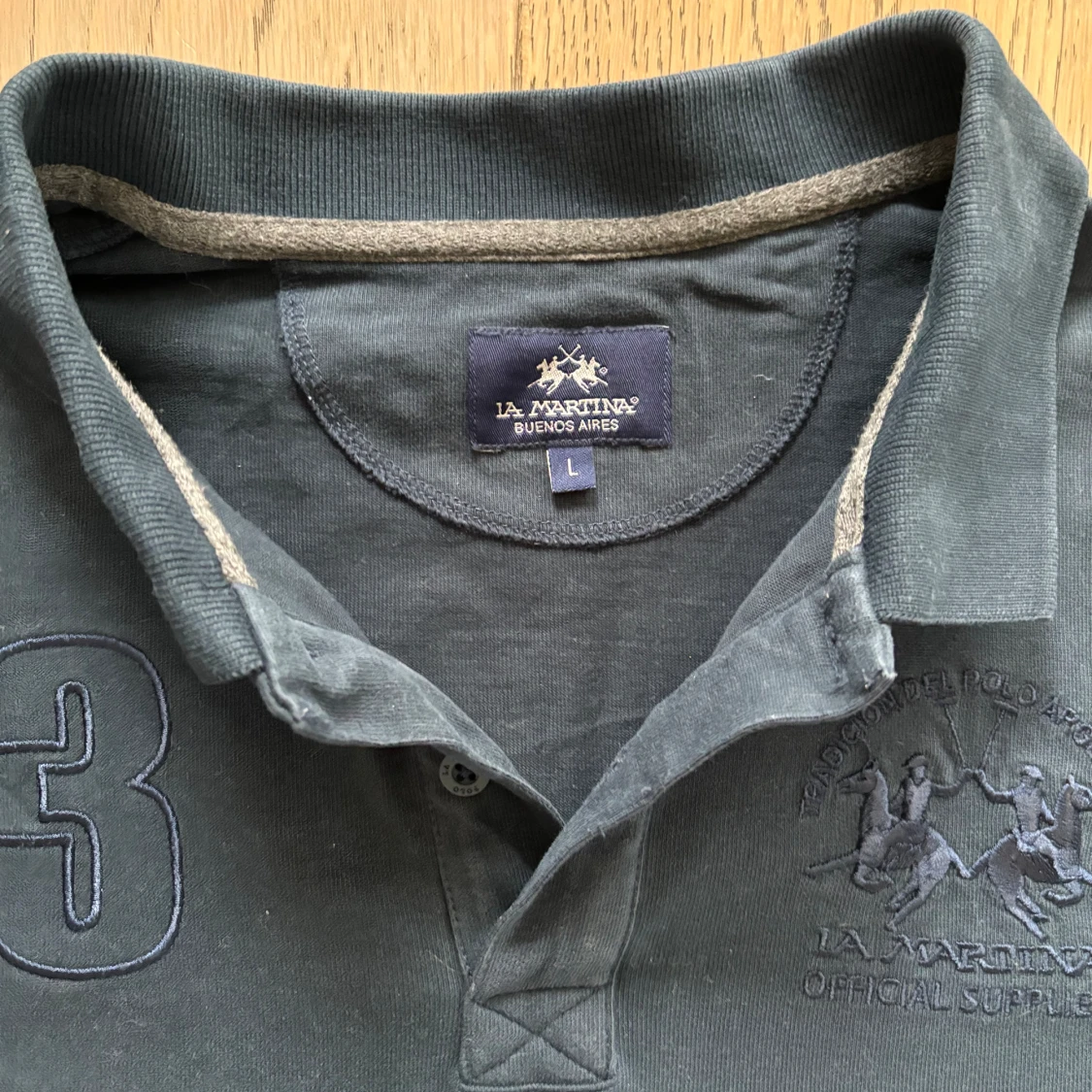 La Martina långärmad piké  - 90