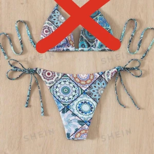 SHEIN Bikini Underdel (M) - Säljer nu mina helt oanvända bikini underdel från Shein, storlek M. Bikiniunderdelen har 2 knytningar på varsin sida och är i typen stringtrosa 🏝️ Priset kan diskuteras ⚠️