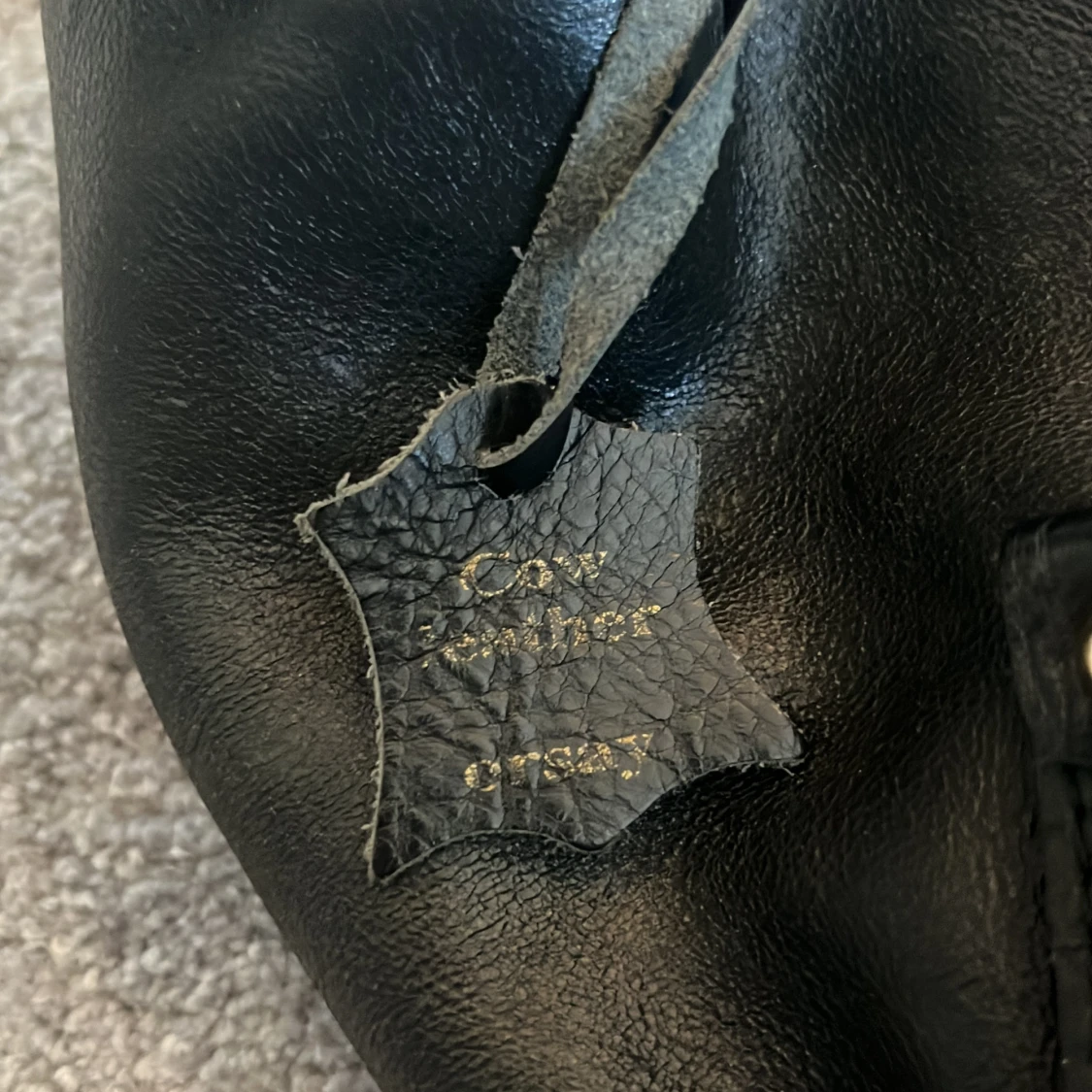 Svart läder väska - 91