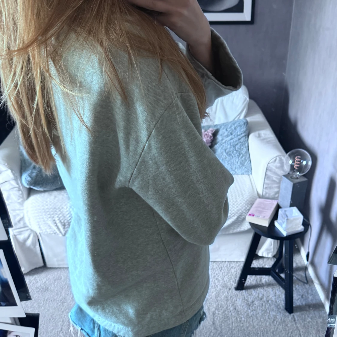 Grå tjocktröja 💗 - 91