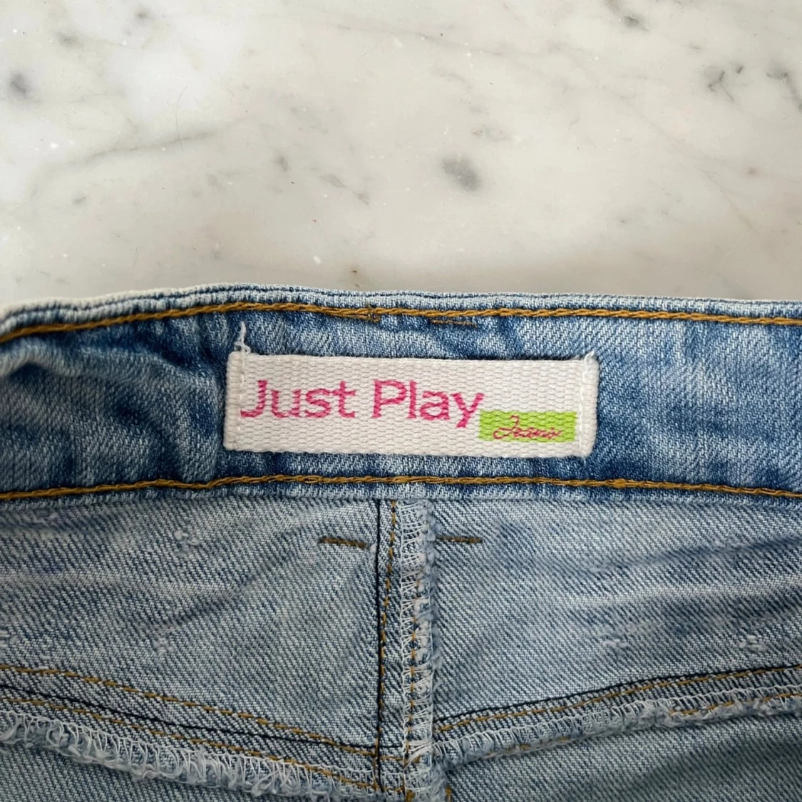 LÅGMIDJAD JEANSKJOL  - 92