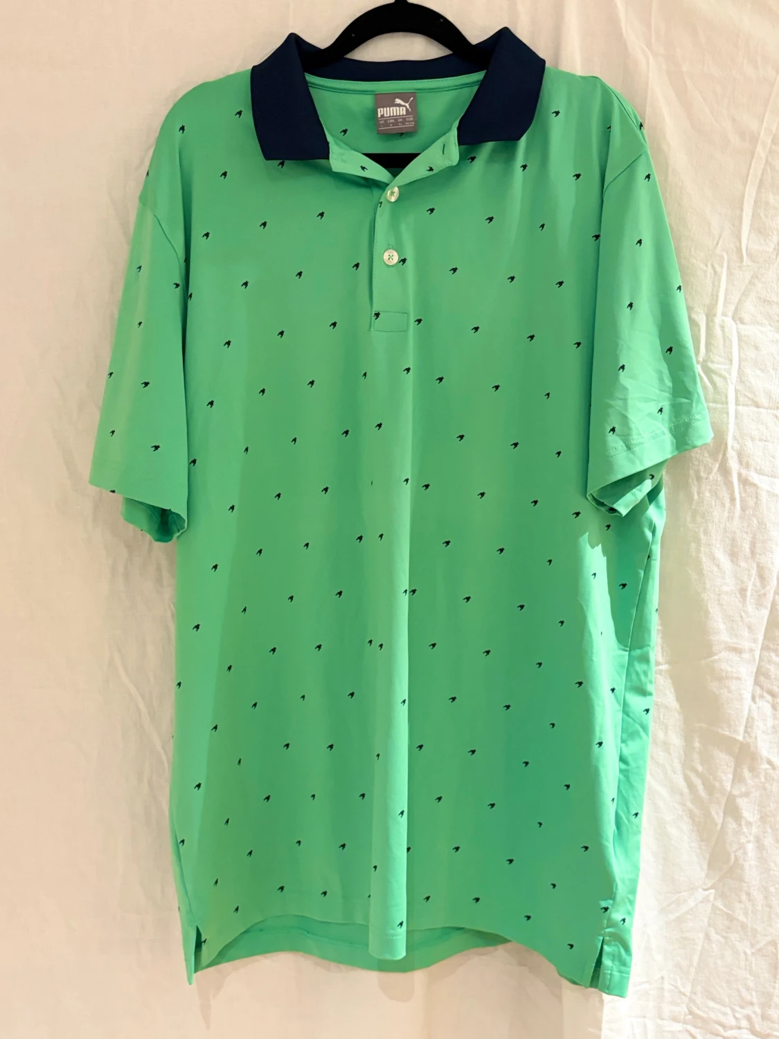 Grön pikétröja från Puma