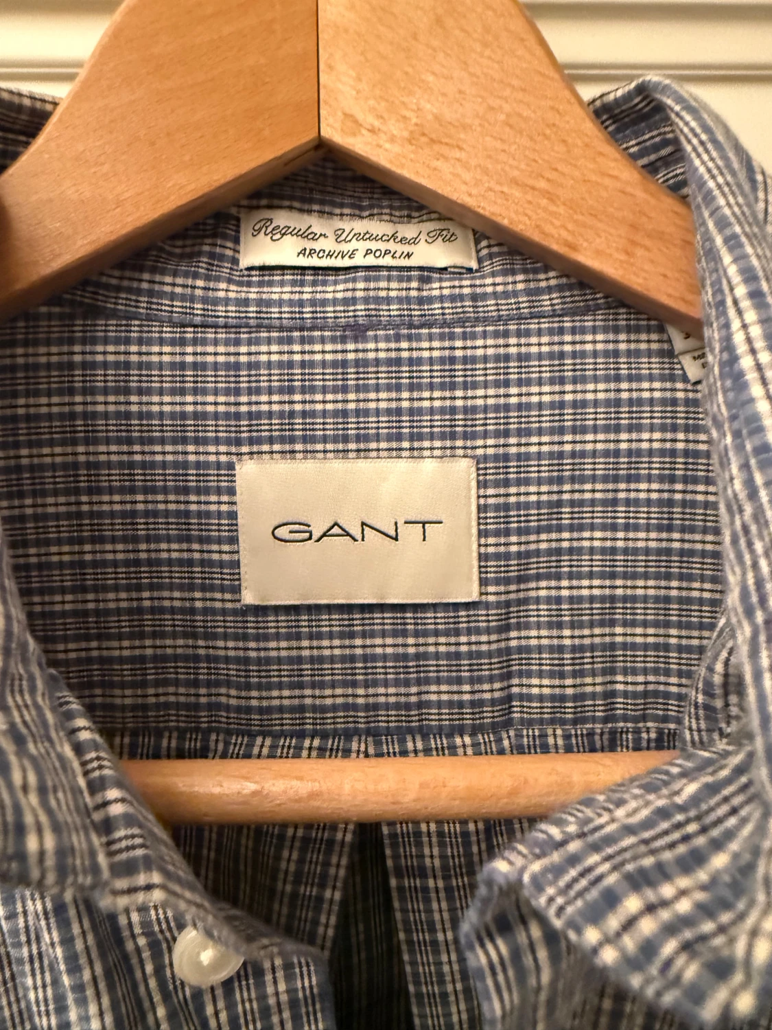 Blårutig skjorta från Gant - 3