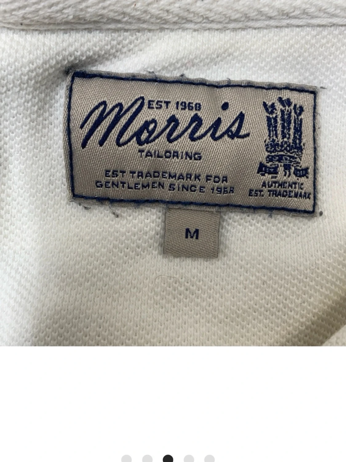 Svartvit piké från Morris, storlek M - 2