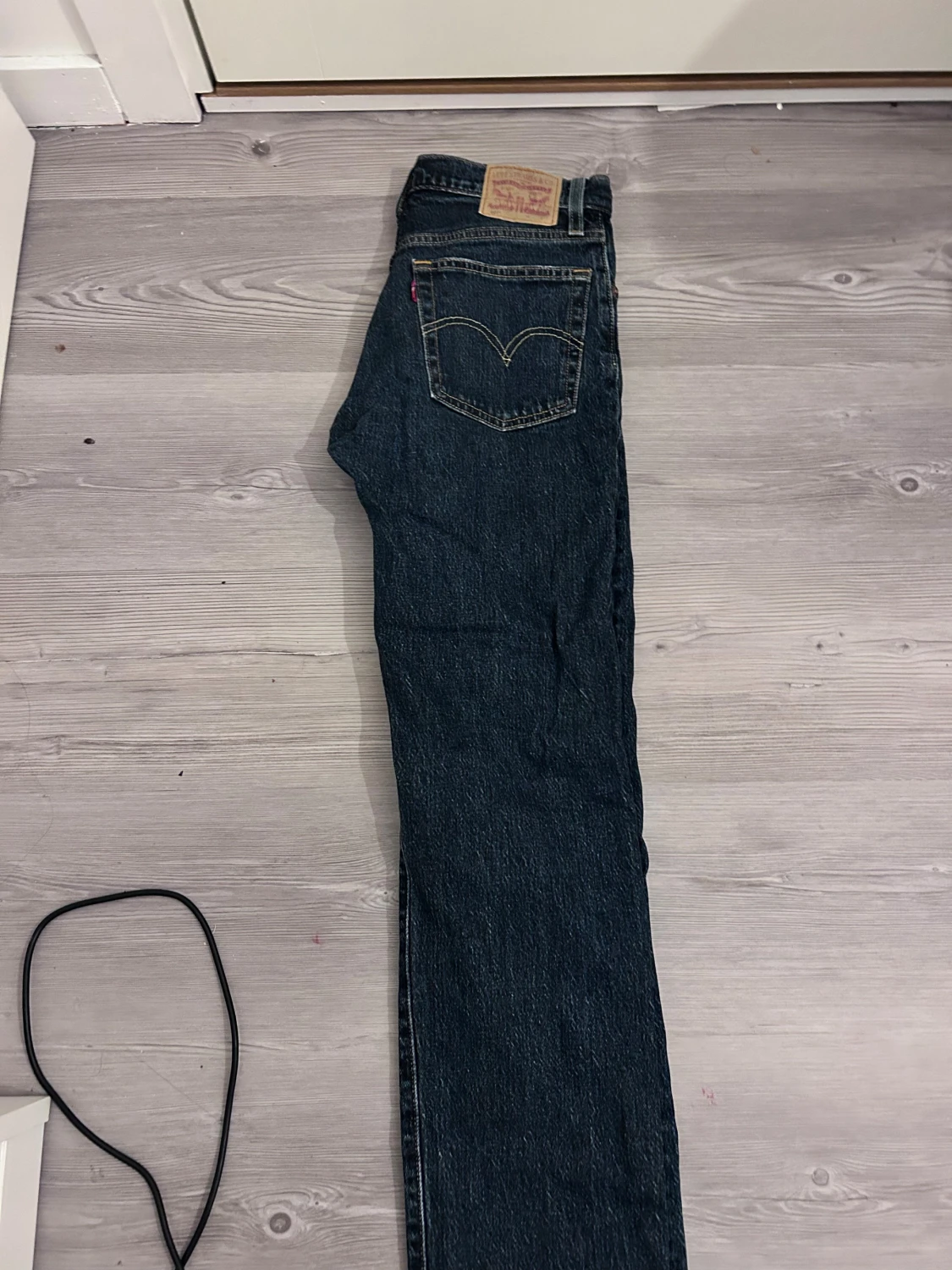 Levi's 501 mörkblå jeans straight fit - 1