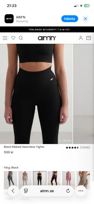 Aimn tights  - Aimn tights i färgen svart. Helt nya och i bra kvalité 