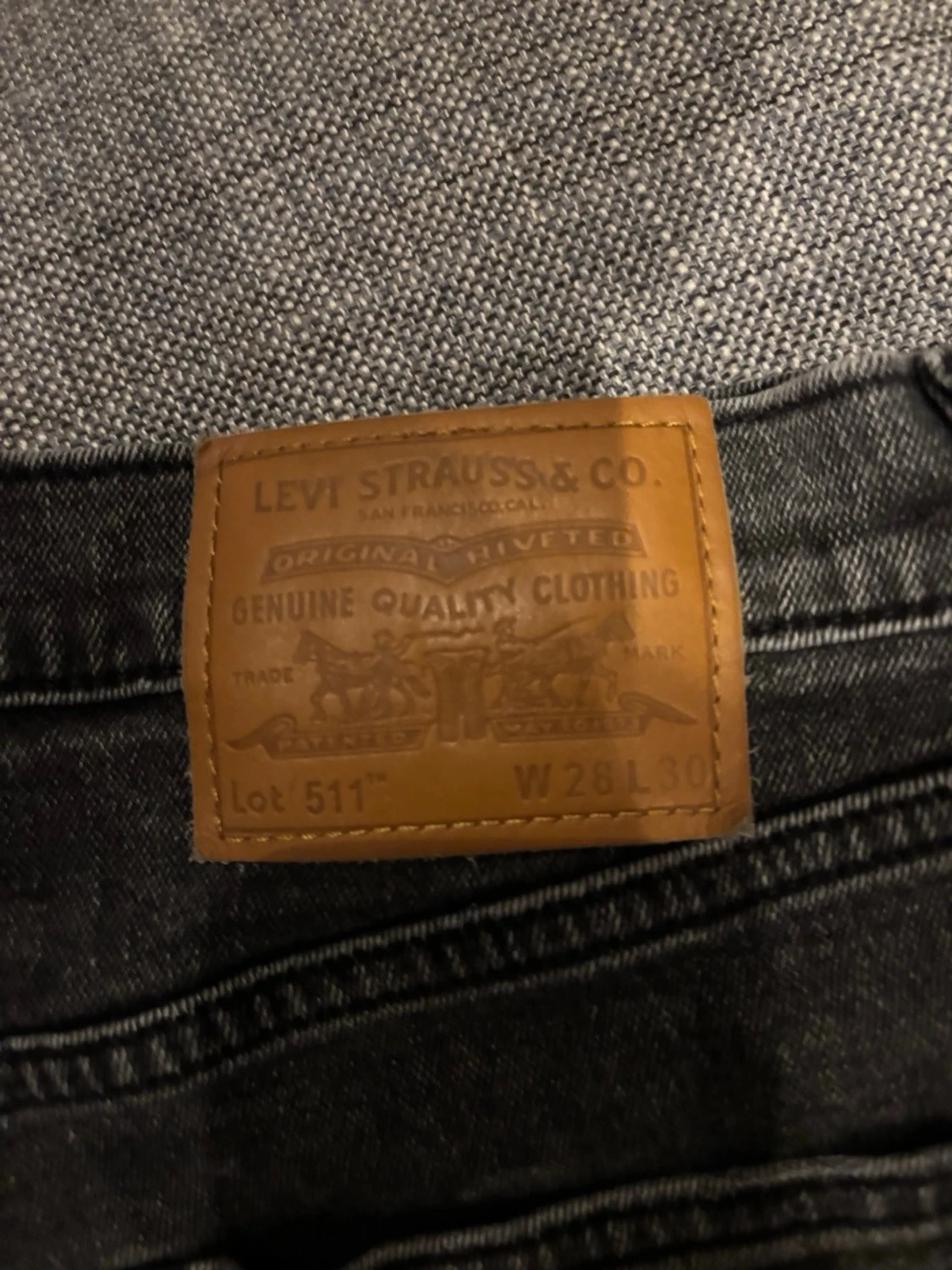 Levi's 511 svarta jeans - 2