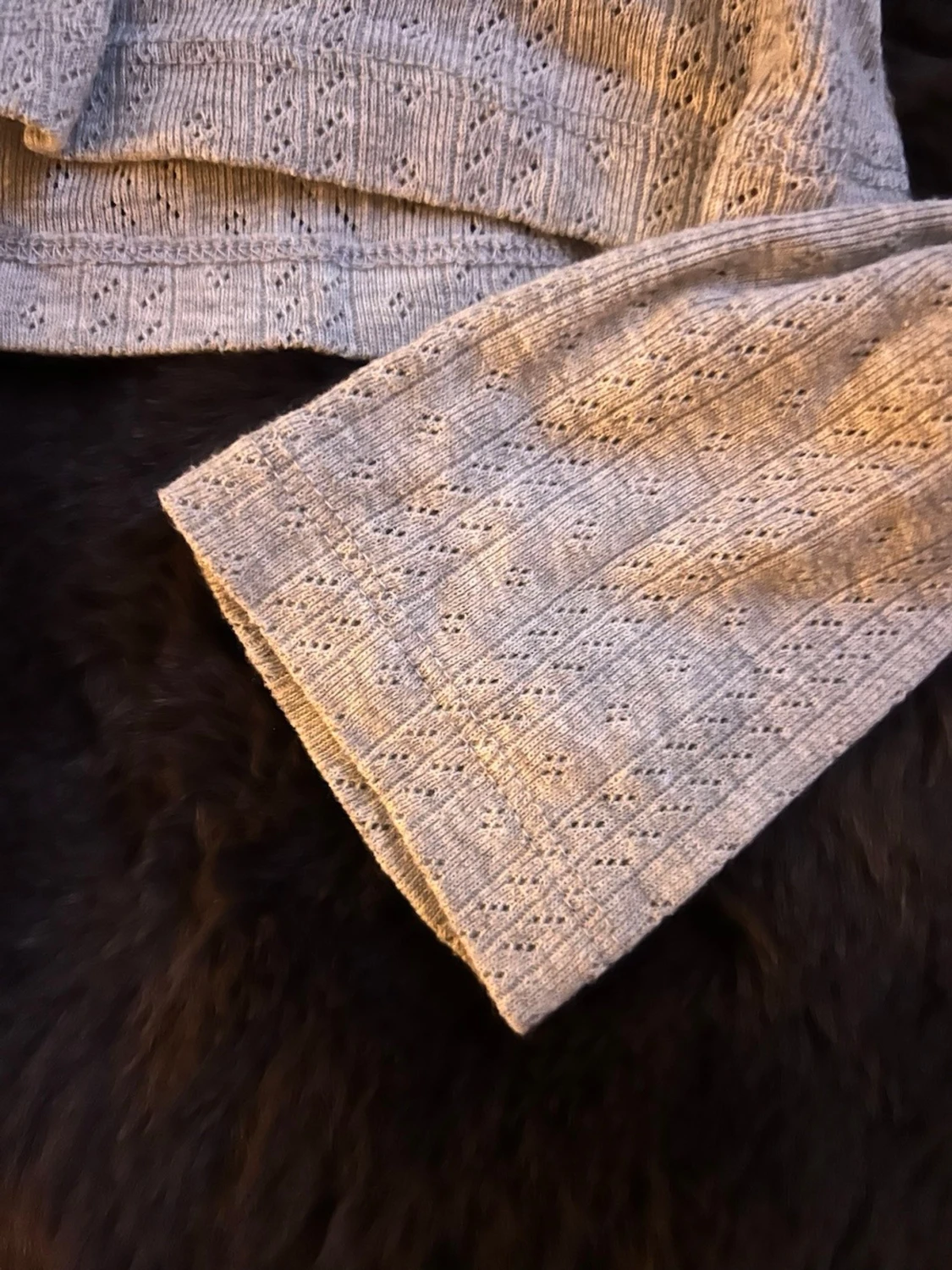 Ljusgrå långärmad topp från Nelly - 2