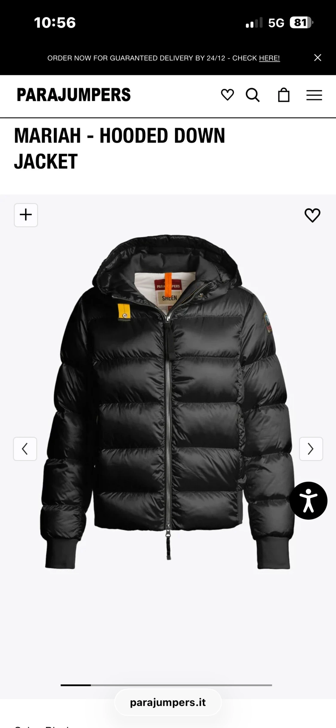 Svart dunpuffer från Parajumpers - 2