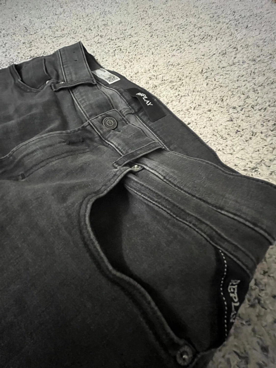 Svarta replay jeans. Hyper Flex - 2