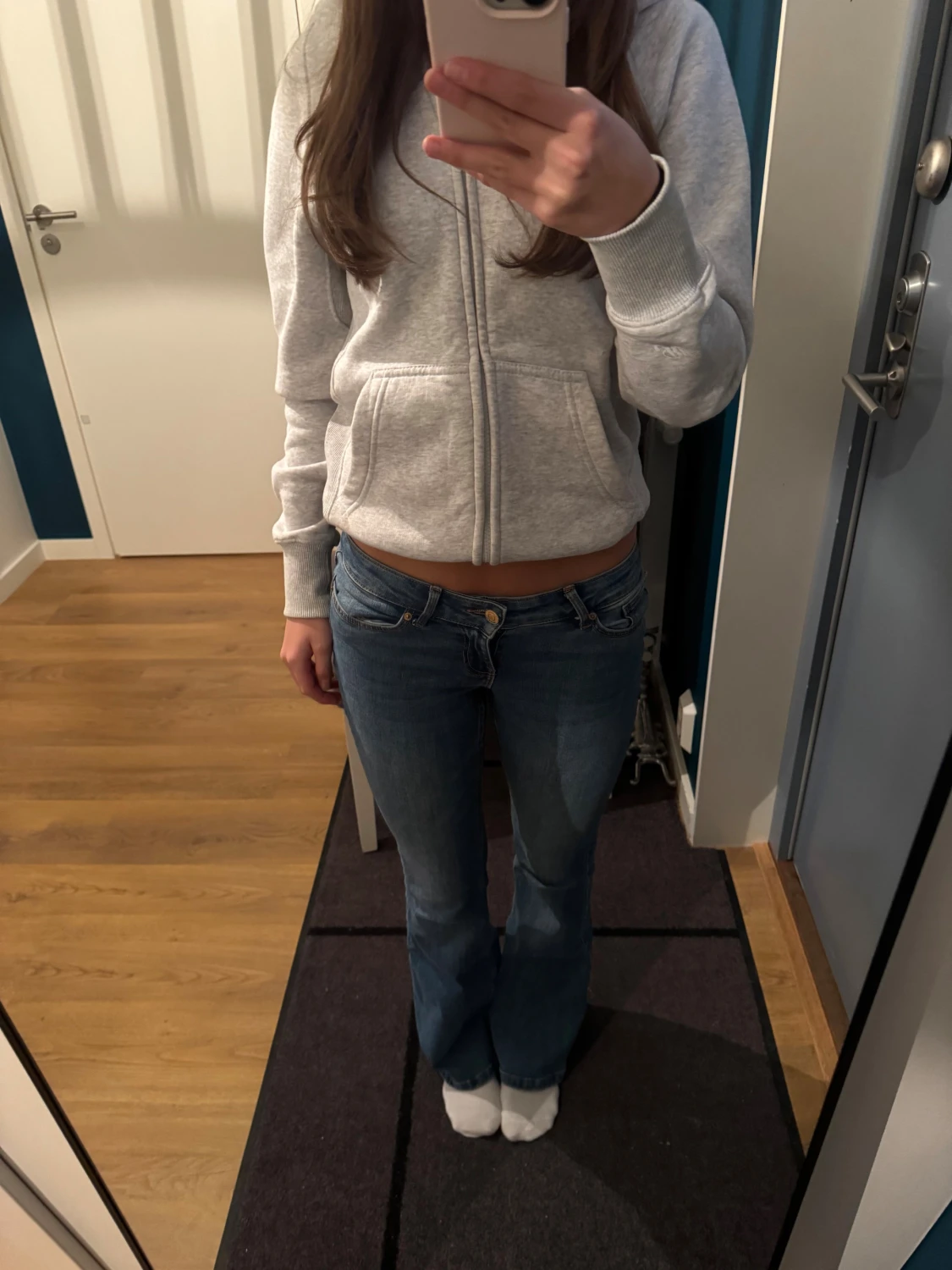 Blå Lågmidjade jeans - 1