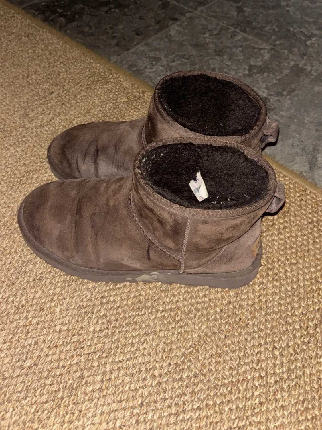 Bruna UGG boots i mocka - 1