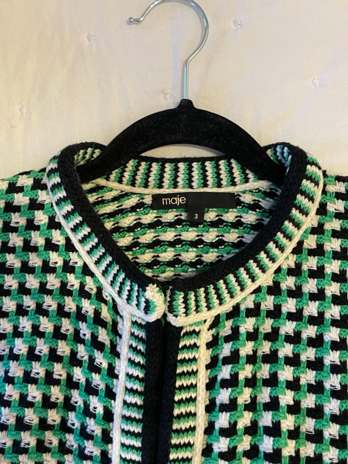 Rutig cardigan jacka från Maje - 2