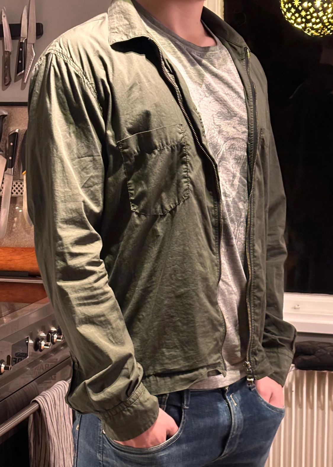 Grön overshirt från Oscar Jacobson