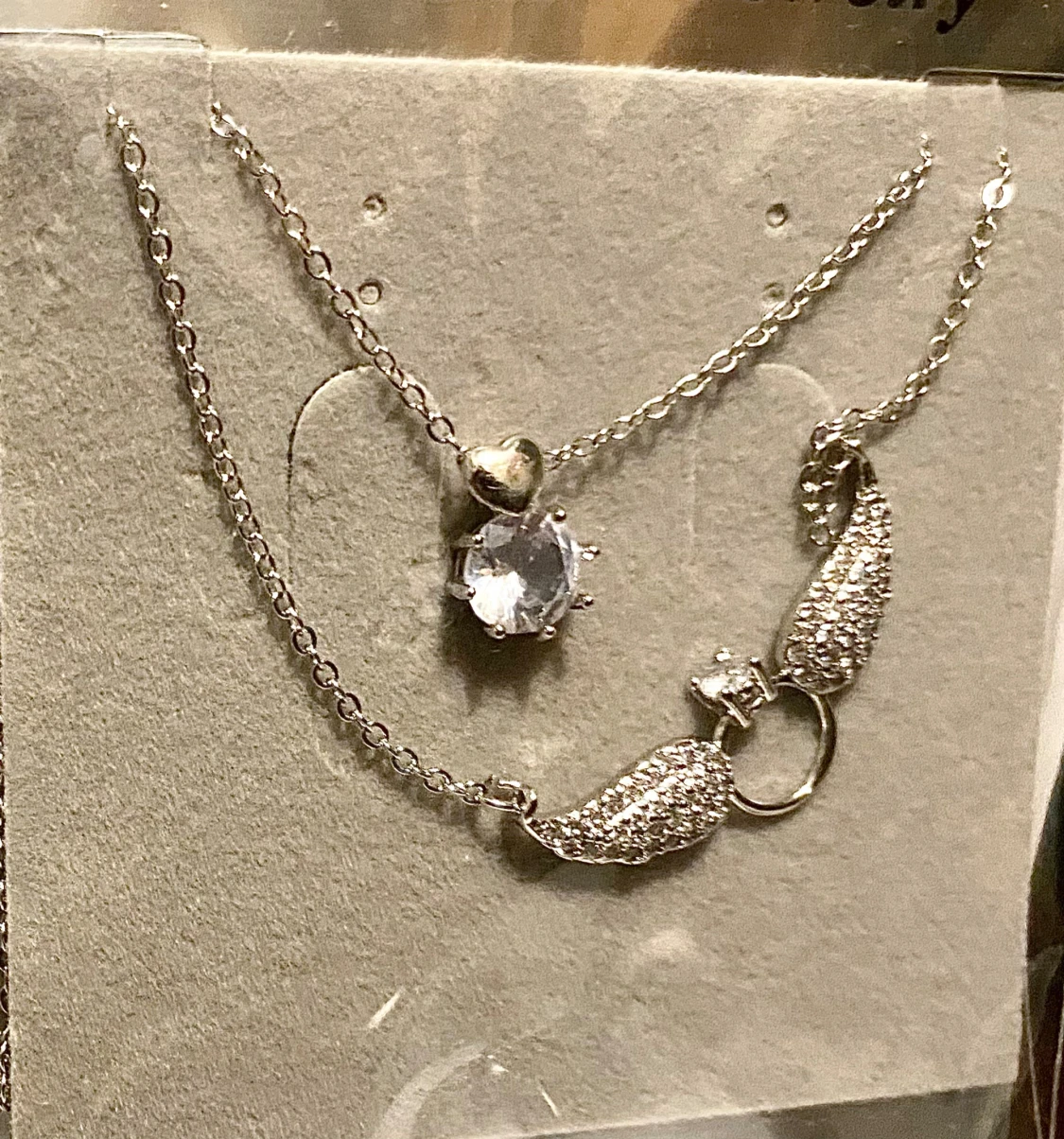  Diamant Halsband Guld & Silver - 1