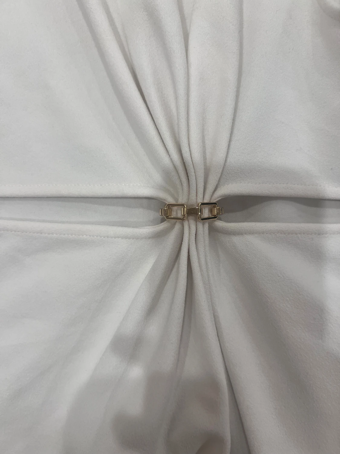 Vit ärmlös topp från ZARA med detalj - 1