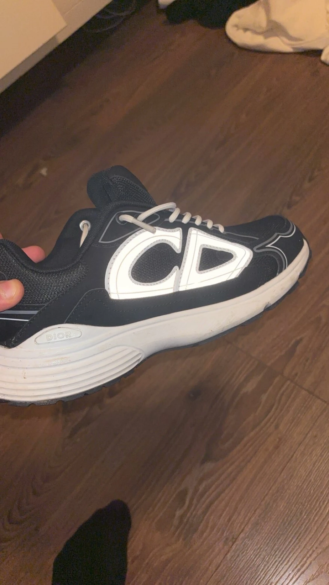 Svarta Dior sneakers med vit sula - 1