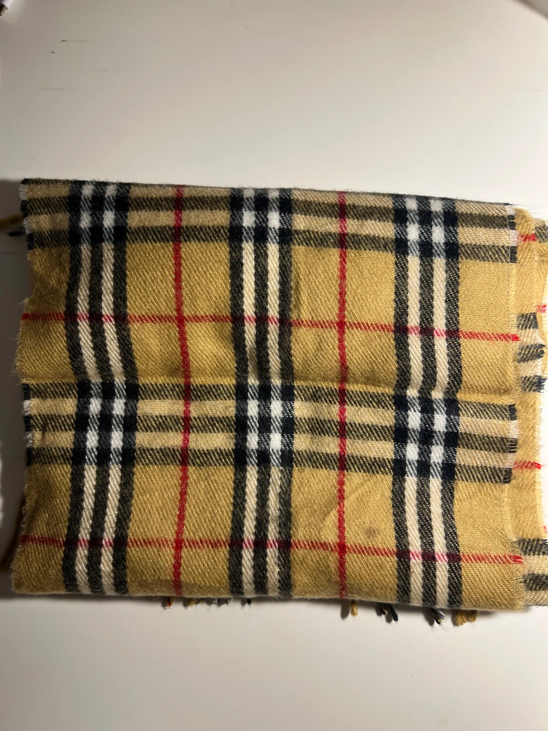 Rutig Burberry cashmere halsduk - 2