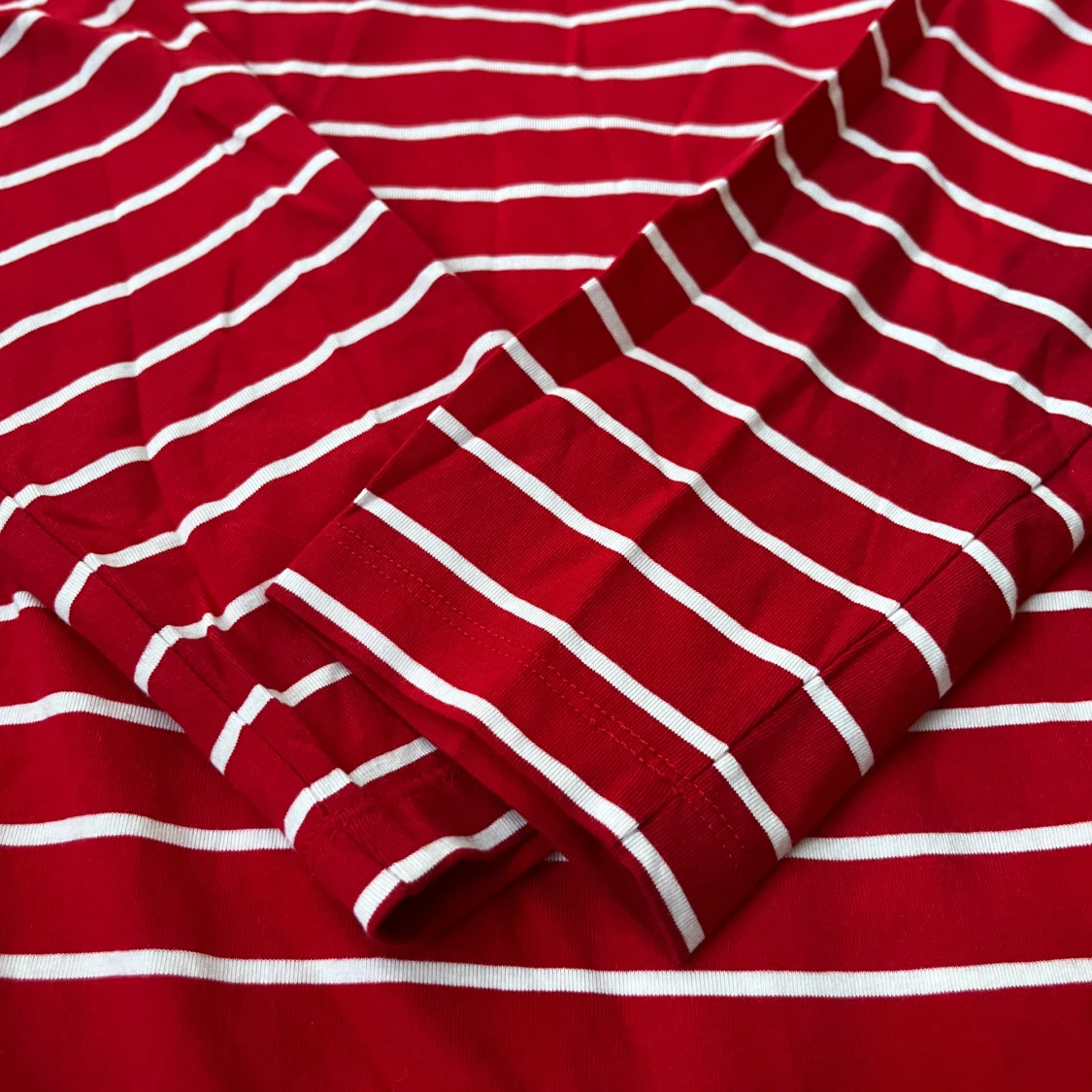 Rödvit randig långärmad tröja C&A - 1