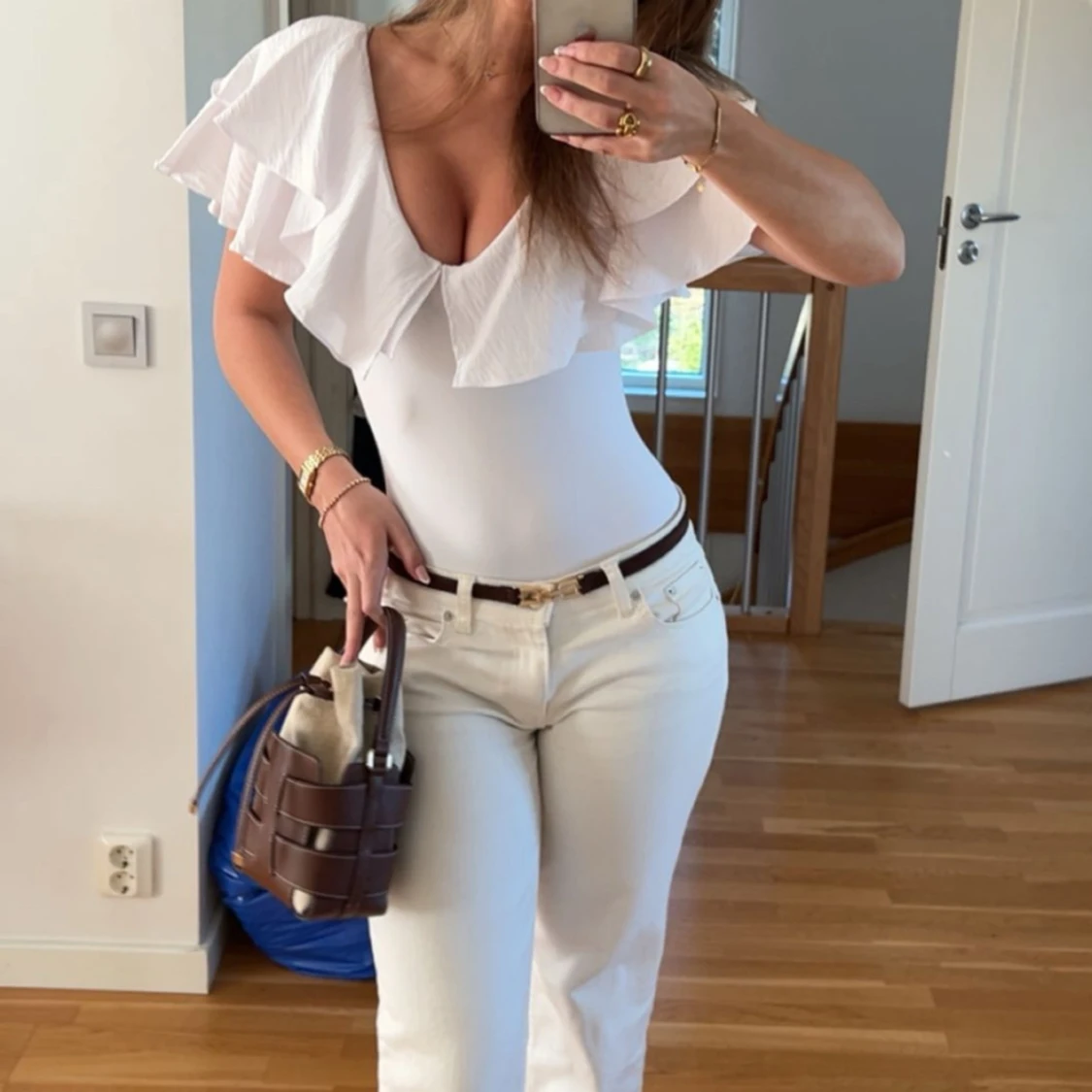 Vit volang body Zara  - 1