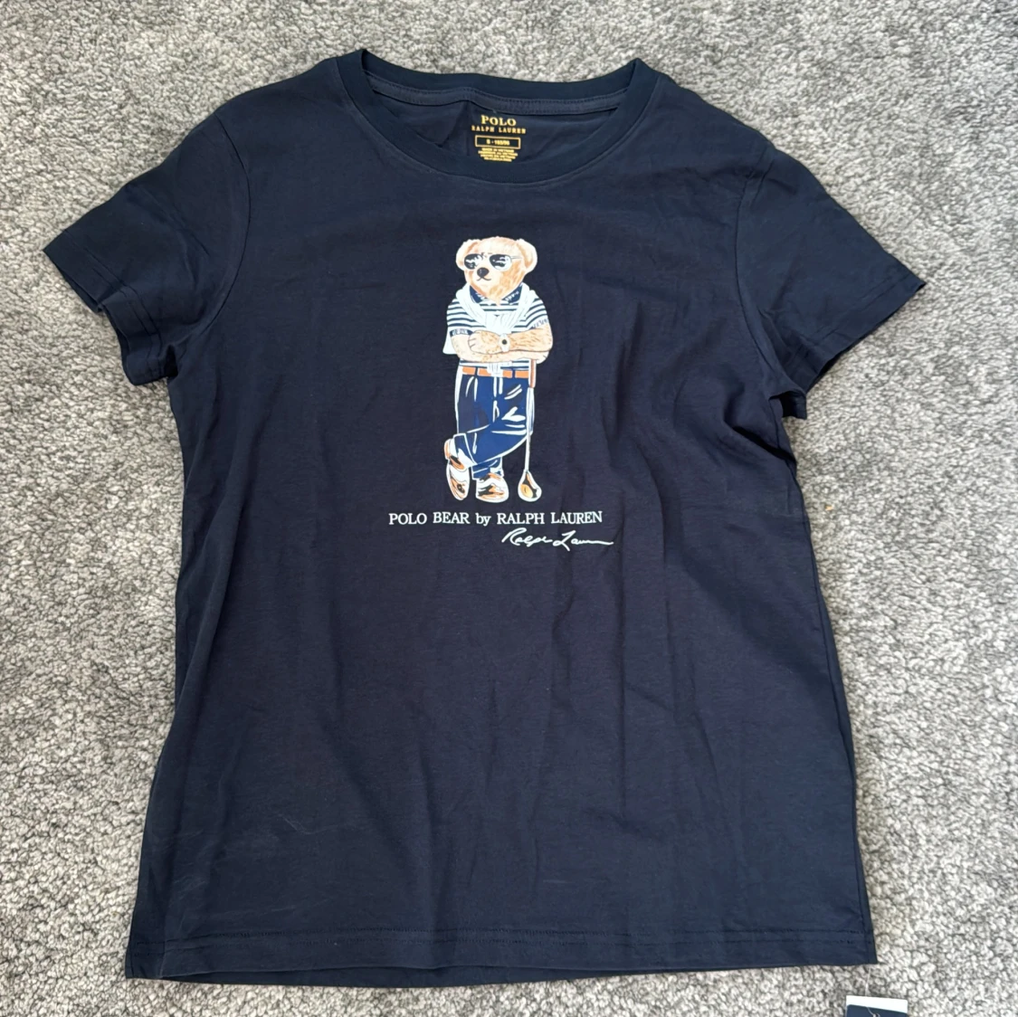 Mörkblå Polo Bear t-shirt Ralph Lauren