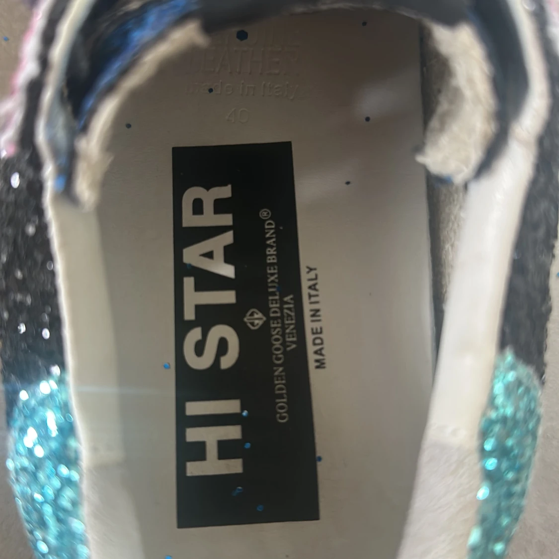 Golden Goose Hi Star glitter sneakers