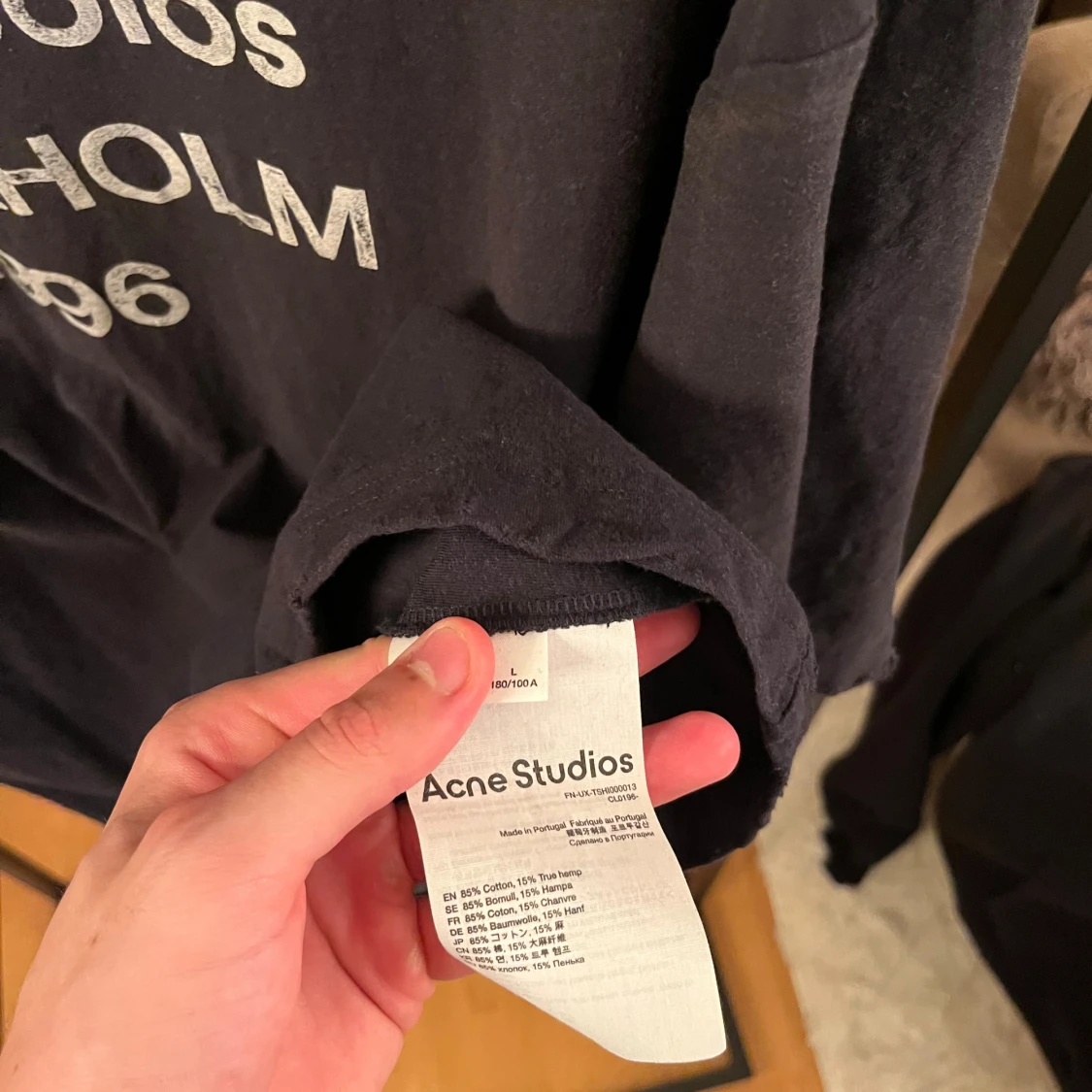 Svart Acne Studios t-shirt Stockholm - 2