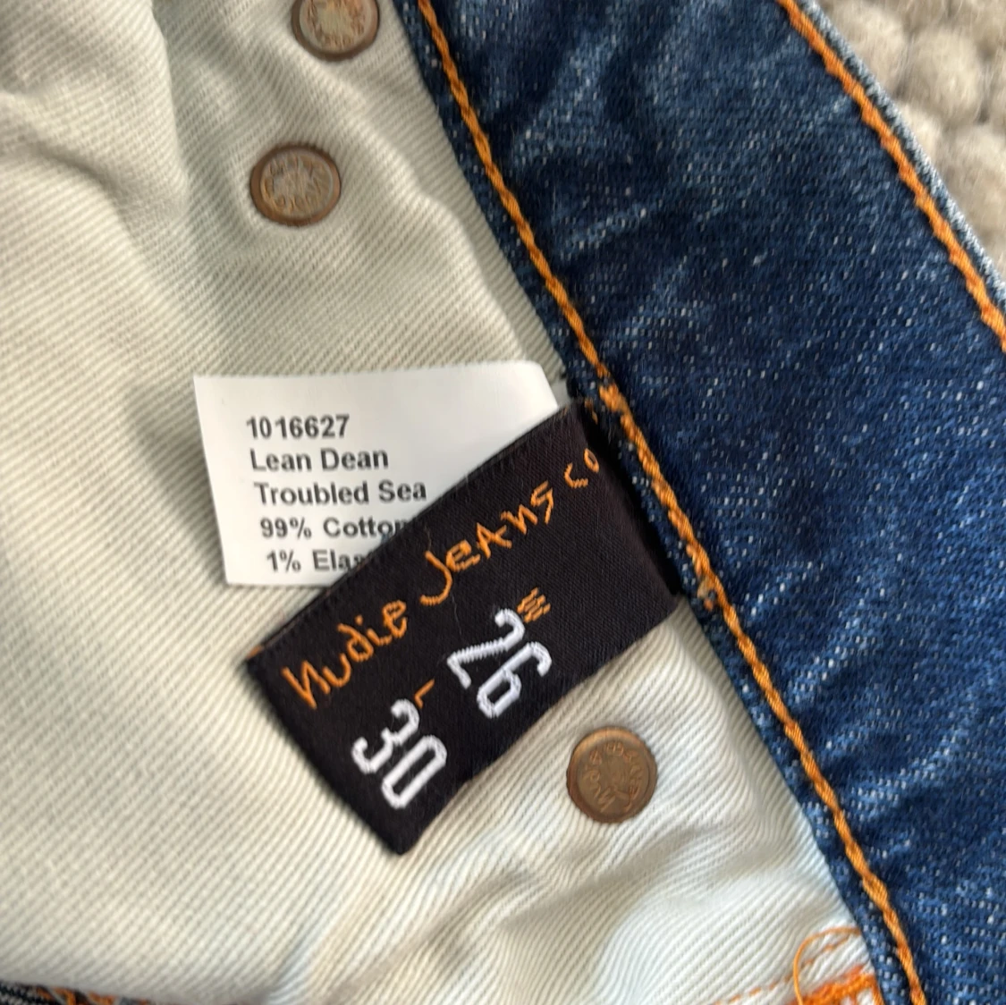 Nudie Jeans Lean Dean blå jeans - 3