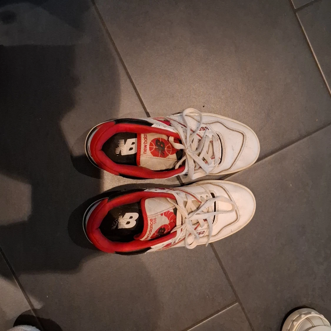 New Balance 550 sneakers röd/vit - 4