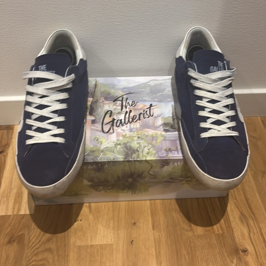 Blå sneakers The Gallerist mocka - 2