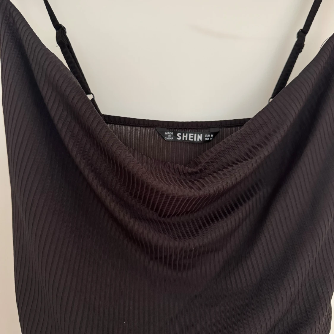 Svart ribbad långklänning från SHEIN - 1