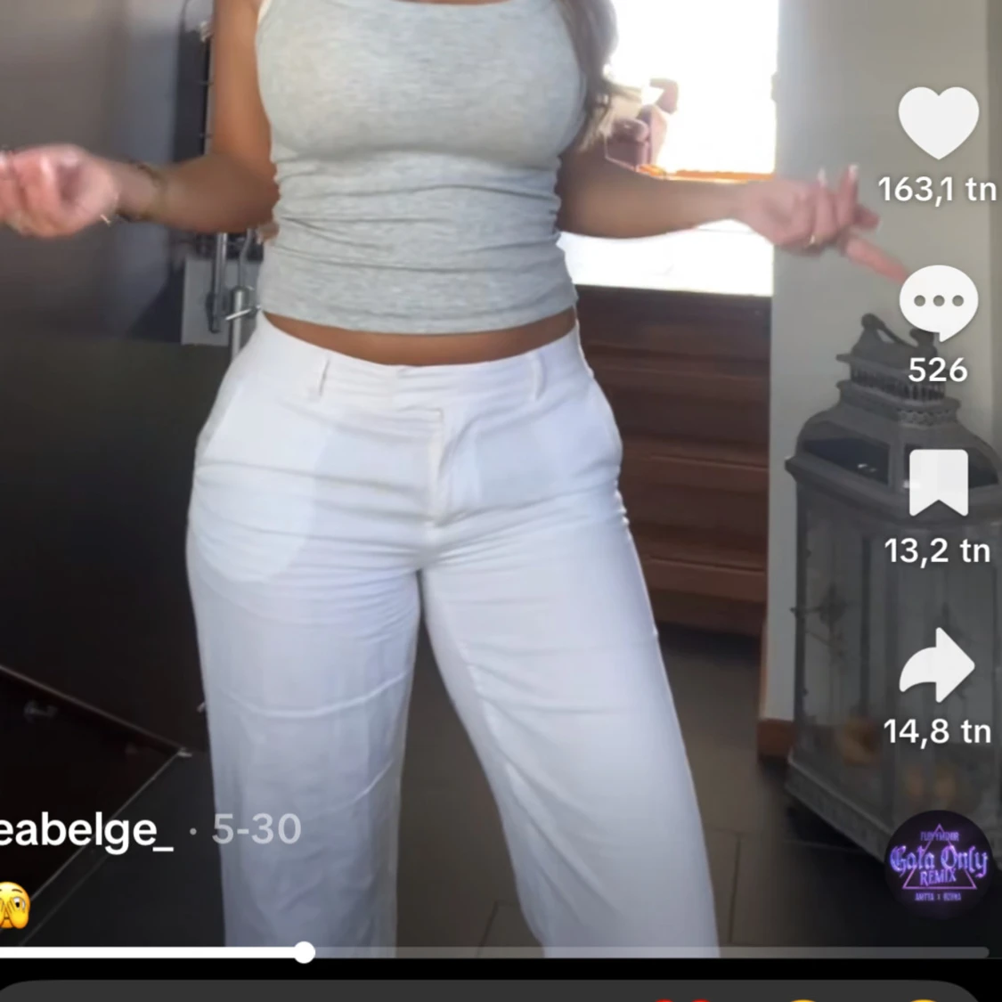 Maddie linné/kostym byxa - 1