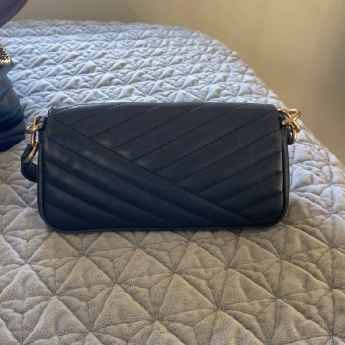 Svart quiltad axelväska Tory Burch - 2