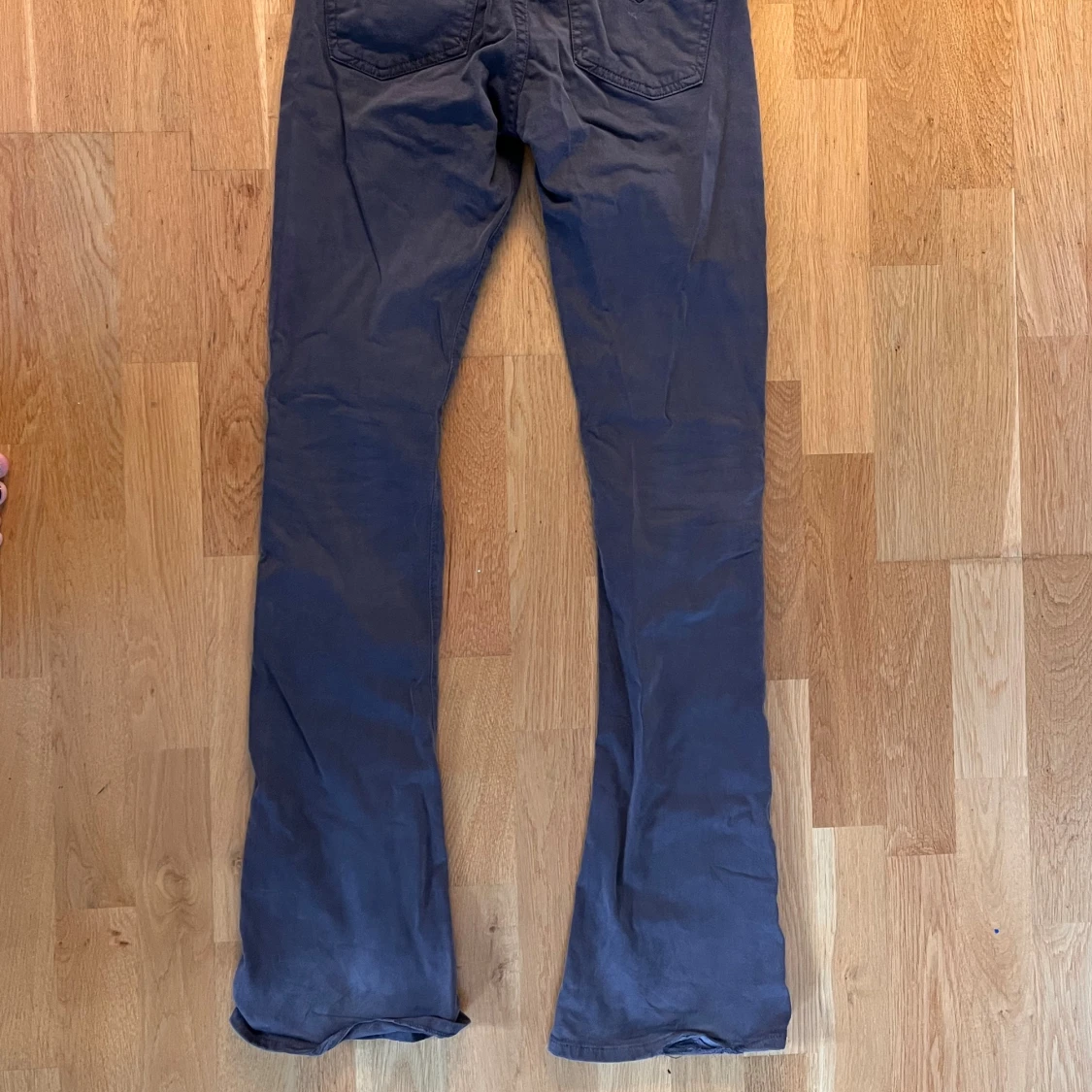 Bruna lågmidjafe byxor  - 1