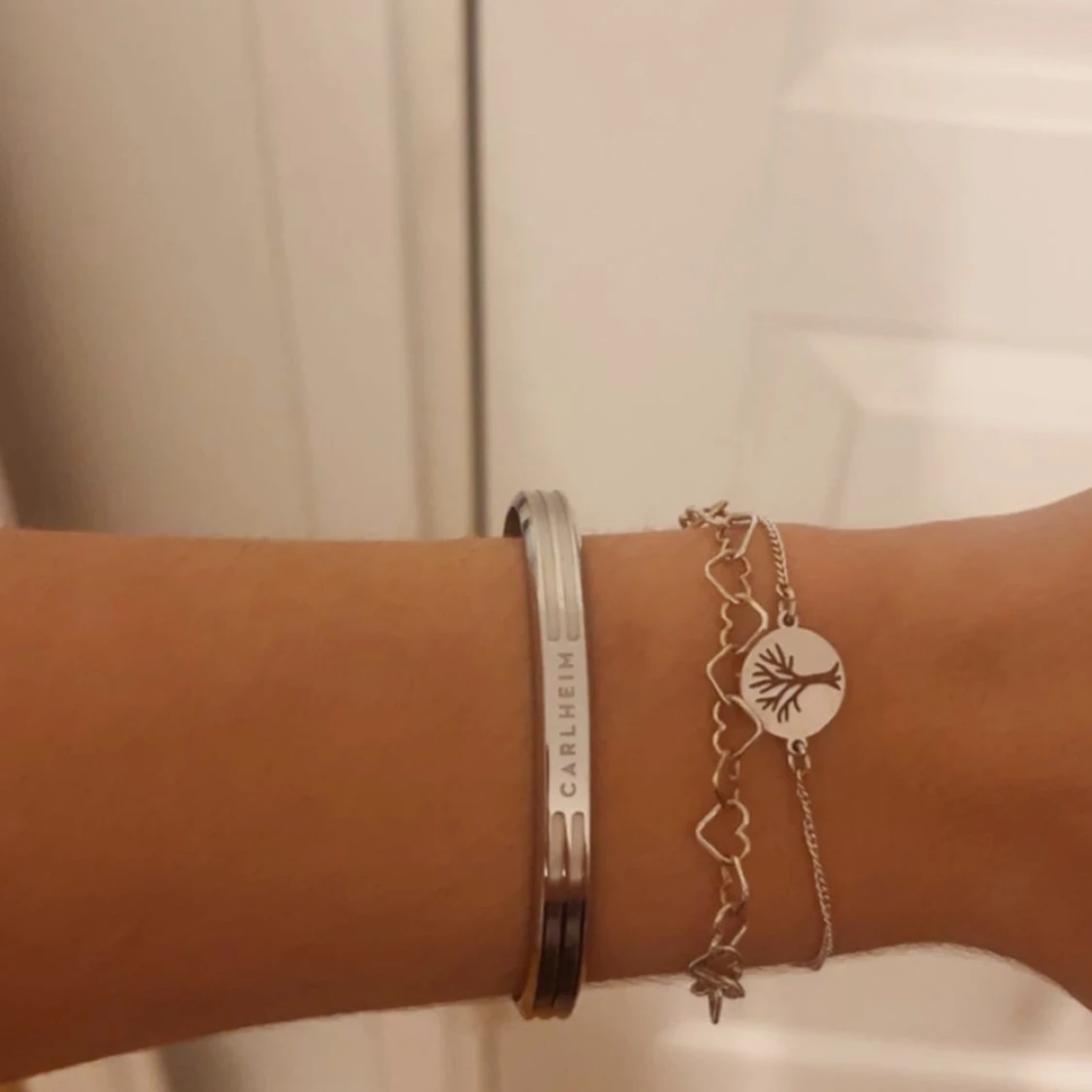 Silverfärgat armband från Carlheim - 1