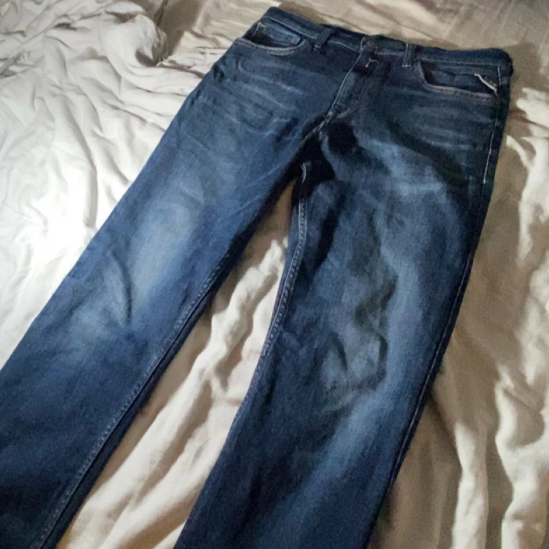 Mörkblå Replay jeans slim fit - 2