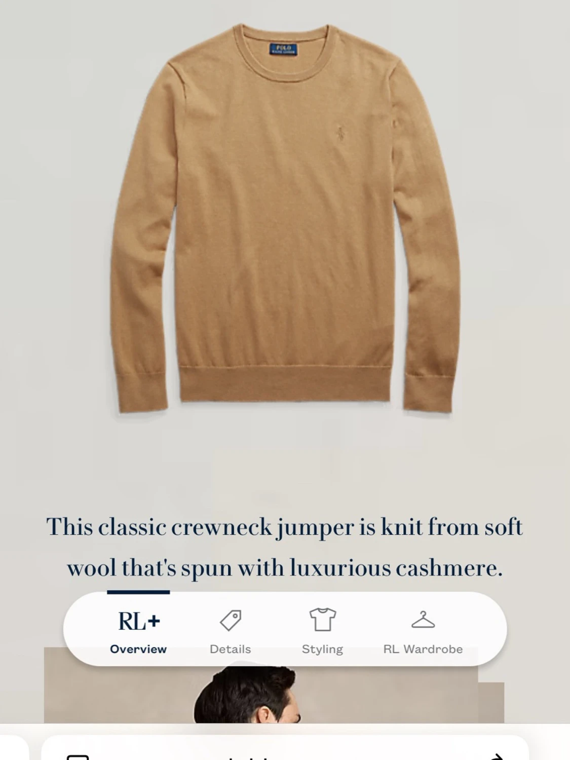Beige crewneck tröja Ralph Lauren - 3