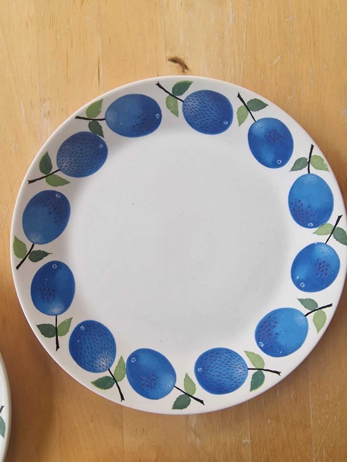 Tre tallrikar Prunus Gustafsberg Stig Lindberg - 4