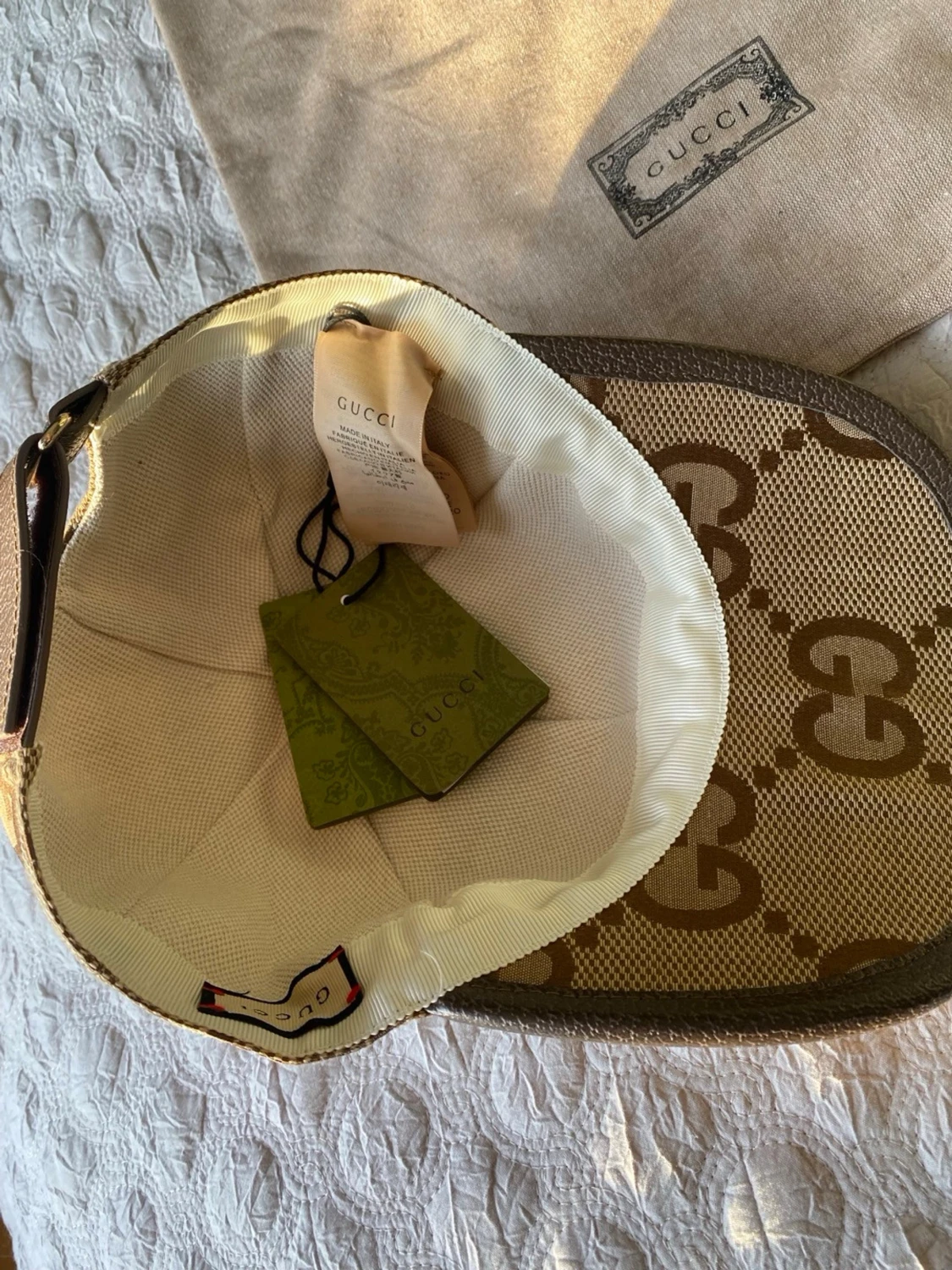 Beige GG Keps Jumbo - 1