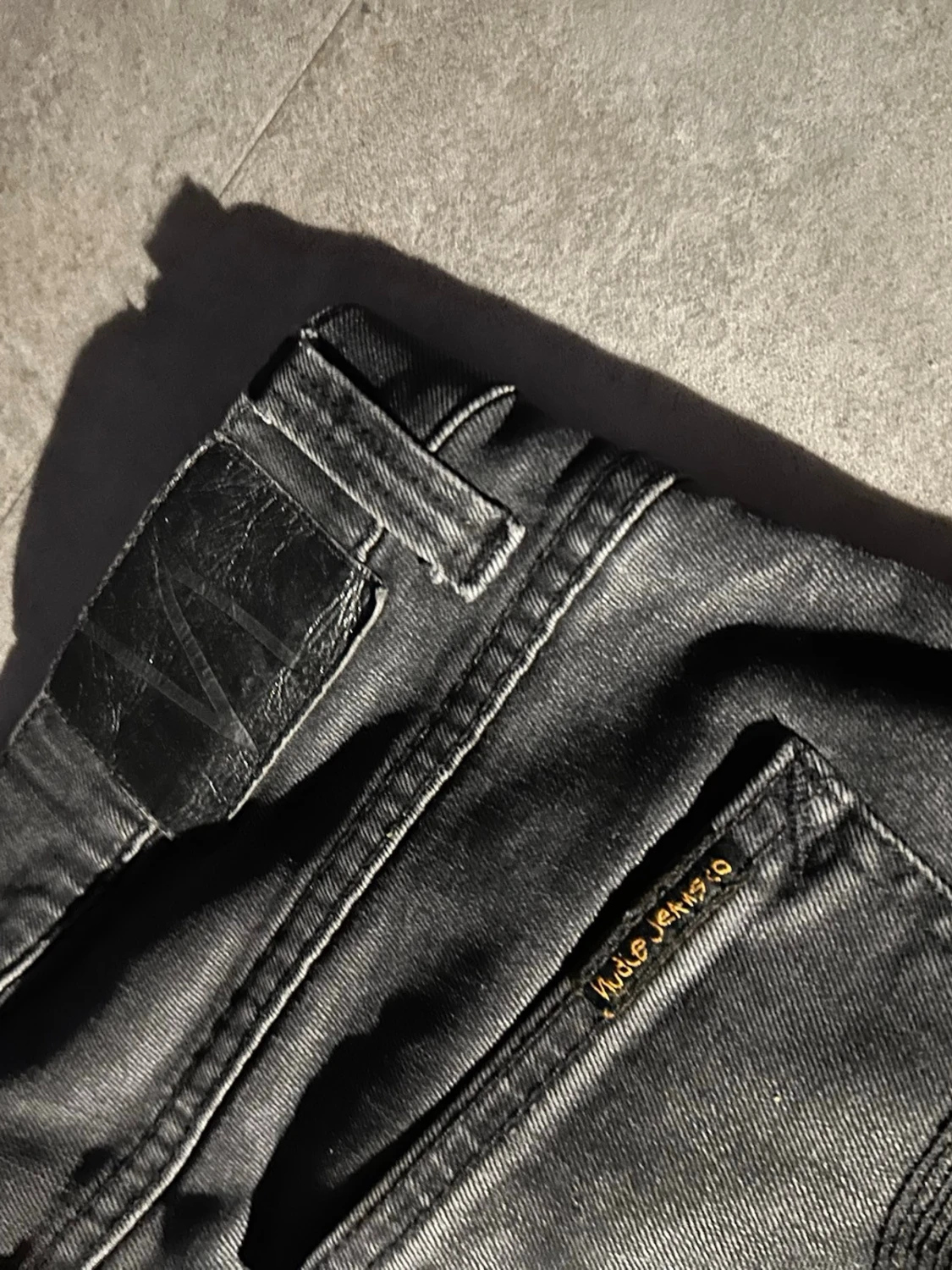 Svarta slim fit jeans från Nudie Jeans - 3